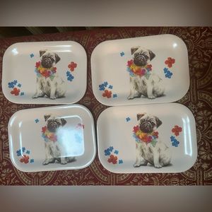 Pug snack trinket trays by 1Hr Germany